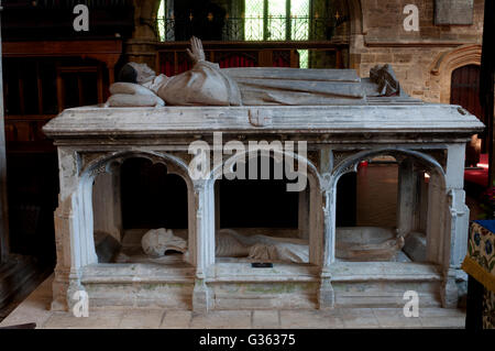 William Sponne tomb, St. Lawrence`s Church, Towcester, Northamptonshire, England, UK Stock Photo